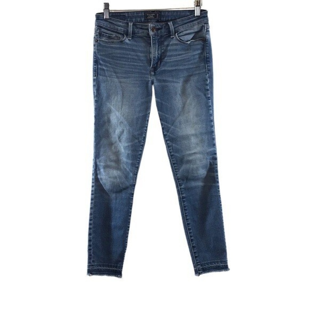 Abercrombie & Fitch‎ Harper Ankle Skinny Jean Womens 0/25 Raw Released Hem